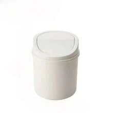 1 pezzo Mini cestino della spazzatura, piccolo cestino della spazzatura con coperchio, cestino della spazzatura da scrivania, cestino della spazzatura in plastica da scrivania, design a coperchio oscillante per prevenire la perdita di odori, utilizzato per conservare bucce di frutta e ritagli di carta sulla scrivania per mantenere l'ordine, per bagno, scrivania dell'ufficio domestico, tavolino da caffè, ufficio, soggiorno, studio, ritorno a scuola, decorazione per la casa, immagazzinaggio per feste e Natale