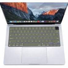 Keyboard Cover Skin Compatible With 15 Inch M3 A3114 M2 A2941/13.6 A3113 A2681/Pro 14/16 M4 M3 M2 M1, Midnight Green - Army Green - View 10
