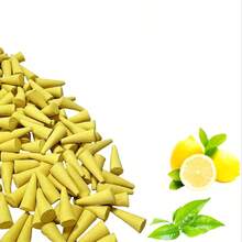 39/198/259 piezas Incienso en forma de cono con aroma a limón y amor, fragancia duradera para el hogar, la oficina, el estudio de yoga, efecto de humo romántico para el Día de San Valentín, artículo de cruzada, envío directo disponible