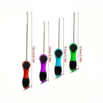 Herramienta de pesca para boilies, taladro para boilies, aguja para boilies, accesorios de aguja para pesca de carpas