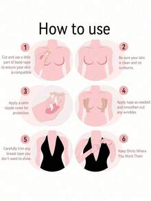 5M/196.9 英寸卷隐形聚拢胸部提拉胶带，多种款式可选 (❁´◡`❁) 由涤纶棉制成，透气弹性面料胸部提拉胶带，适合女性派对、度假和日常使用 (• ̀ω•́ )✧自粘式聚拢胸部胶带，女士织物胶带胸罩无肩带垫贴纸 - 米色 - 查看 6