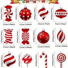 Candy Cane Ornaments, Christmas Lollipop Decor,  Hanging Tree Ornaments For DIY, Party Gift - Multicolor - View 5
