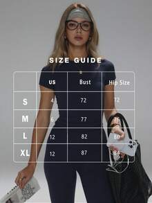 FWH Slim-Fit, Versatile Item, Waist-Cinching And Butt-Lifting, Suitable For Yoga, Fitness Or Casual Daily Wear. Women's Yoga Set, High-Waist Sports Pants Set, Shaping Sports 2-Piece Set, Waist-Cinching Yoga Outfit, Fitted Crew Neck T-Shirt Paired With High-Waist Yoga Pants, Essential 2-Piece Set For Women Summer - Màu xanh hải quân - Xem 4