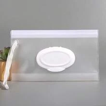 1pc Portable Wet Wipe Bag Tissue Dispenser Box, Baby Wet Wipes Storage Organizer Holder, Flip-Top Handle Design, Waterproofbaby Shower Family Decorations Gifts - Color as Shown - View 21