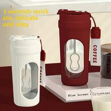 1 pièce Tasse à mélange électrique automatique, mélange d'un seul bouton pour le café, la poudre de lait, matériel, cadeau, bouteille d'eau de fitness - Multicolore - Voir 6