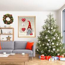 Digital Oil Painting Adult Christmas Theme, 2 Pieces DIY Hand-Painted Oil Painting Set, Suitable For Beginners And Children, Includes Brushes And Acrylic Paints, Gift For Home Decor (Santa Claus, 40 X 50 Cm, Frameless)