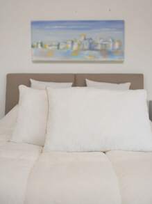 2 Piezas Almohadas para Hotel y Hogar, Calidad de Hotel de Lujo, Hechas con Relleno de Alternativa Suave de Plumas Premium, Almohadas Cómodas de Alta Elasticidad, Apropiadas para Dormitorio, Habitación de Invitados, Dormitorio (45 X 66cm 1/2 Juego)