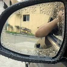 2-Pack Car Rearview Mirror Rain Film, Full-Screen Anti-Fog And Waterproof Film, Improve Safety And Visibility, Ensure Smooth Driving In Rainy And Foggy Weather, Outdoor Storage - Multicolor - View 9
