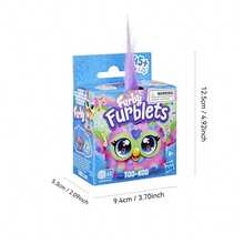Hasbro Furby Furblets Bub- Mini Friend 迷你電子毛絨玩具，45+ 種聲音與音樂，僅說 Furbish 語，粉色與白色，返校禮物 - TOO-KOO - 查看 12