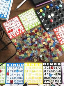 200pcs- 25mm- Bingo Chips Counters - Transparent Counting Game Chips - Clear Plastic Math Markers&Classroom&Mixed Color Bingo Chips Games Bingo Cards Gift Bag Filler - Multicolor - View 6