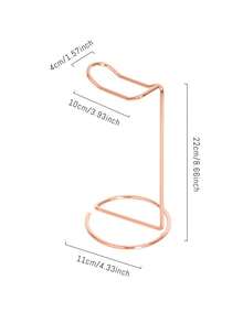1pc Metal Headphone Stand, Desk Headphone Holder Suitable For All Headphone Sizes, Gold/Rose Gold/Silver - Multicolor - View 2