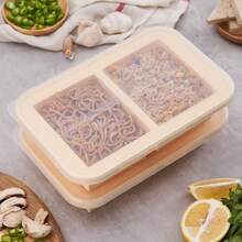 Super Ice Cube Tray 1 Cup X 4 Portions Big Silicone Freezing Mold With Lid, For Soup&Meal, Prep Food Leftovers Freezer Storage Container, 2Pack-405536 - Nhiều màu - Xem 10