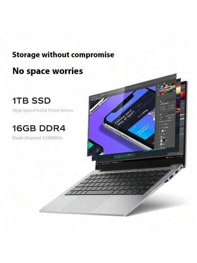Lenovo كمبيوتر محمول لينوفو يينينج للأعمال الخفيف الوزن، يينينج E14H I5-13500H 16GB 1TB SSD شاشة IPS FHD، مع محول