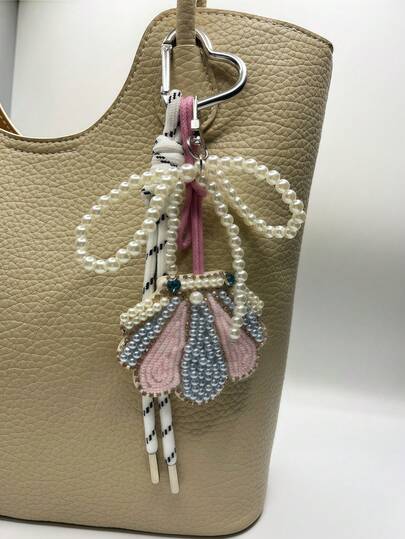 手工串珠海星和贝壳包配件，沙滩包吊坠，适合作为生日、节日和返校礼物送给家人、朋友和爱人，珠子，镶嵌珠子，手工指甲珠