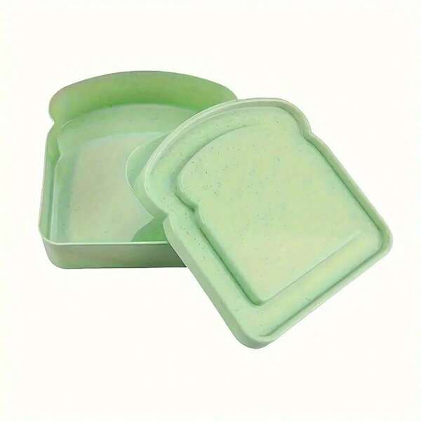 1 pièce Boîte de rangement pour aliments en forme de sandwich, boîte à lunch en forme de pain, boîte de rangement pour aliments avec couvercle, convient pour les travailleurs de bureau, les étudiants, les pique-niques, le micro-ondes