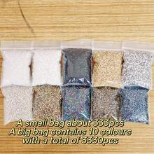 333 件纯色，3330 件 10 色全套，2 毫米优质玻璃种子珠 - 黑色、白色、金色、银色常规热销颜色，桶形隔珠，复古油画玻璃珠，适用于 DIY 手工耳环、手链和项链，无限设计可能性 - 2mm古董常規色 - 查看 7