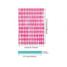 1 Stück handgemachter weicher Ton Buchstaben & Zahlen Stempel, für Ton-Formung, Dekoration, DIY Prägung Buchstaben Stempel Form - Heißes Pink - Übersicht 8