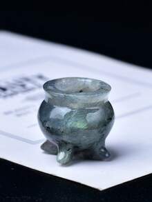 精美的天然水晶雕刻香炉，独特的设计，疗愈水晶，蕴含能量的石头，能量疗愈冥想石，非常适合家居装饰和送礼，口袋装饰，节日礼物，来自品牌 CUPIDCRYSTAL - 爐子 - 查看 10