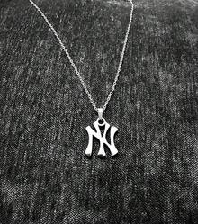 18K Gold Plated - Silver New York Necklace Stainless Steel Pendant Necklace Link Chain NY Pendant High Polished Finish Gift Idea2025 - 銀色 - 查看 9