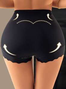 Culottes taille haute en dentelle avec contrôle du ventre pour femmes, sous-vêtements affinants sans couture, légers