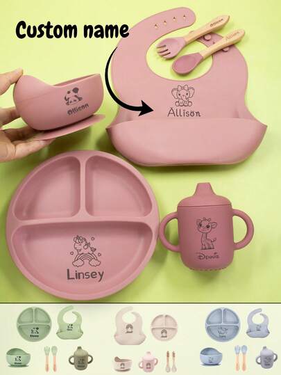 Custom Name Silicone Baby Feeding Set, Personalized Baby Spoons, Customized Baby Led Weaning Supplies, Customizable Baby Plates, Silicone Bibs For Babies, Feeding Supplies, Silicone Bowl, Silicone Cup, Silicone Spoons And Forks Set, Birthday Gifts, Baby Shower Gifts, Family, Friends, Son, Daughter,Multi-Functional,Ornamental,Letter,Stylish,Modern,Colorful,Cute,Adorable,Casual,Custom,Personalised,Unique,Customized,Ideal Gifts For Him,Ideal Gifts For Her,Multi-Functional,Ornamental,Letter,Stylish,Modern,Colorful,Cute,Adorable,Casual,Custom,Personalised,Unique,Customized,Ideal Gifts For Him,Ideal Gifts For Her,Multi-Functional,Ornamental,Letter,Stylish,Modern,Colorful,Cute,Adorable,Casual,Custom,Personalised,Unique,Customized,Ideal Gifts For Him,Ideal Gifts For Her,Customized Kids Tableware
