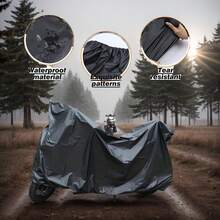 1 Outdoor EVA Solid-Color Bicycle Cover, All-Season Protective Cover, Rainproof, Sun-Proof, Snow-Proof, Frost-Proof, Ice-Proof, Dust-Proof, Fallen Leaf Proof, Wear-Resistant And Easy To Clean, Not Easy To Age, Thickened Black And Gray Waterproof Sunshade Canopy - Multicolor - View 8
