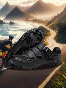 Professional Men's Mountain Bike Shoes, High-Quality PU Upper, Anti-Slip Sole, Suitable For Mountain Bike Racing, City Road Cycling. Women's Road Bike Shoes, Lightweight & Fashionable Outdoor Cycling Shoes, Suitable For All Seasons