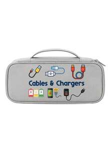 1. Túi đựng phụ kiện điện tử du lịch, in hình cáp và sạc dự phòng, phụ kiện du lịch thiết yếu - Túi đựng đồ kỹ thuật số nhiều ngăn, khóa kéo, túi đựng phụ kiện điện tử di động để đựng cáp sạc, ổ cứng ngoài và sạc dự phòng. - Nhiều màu - Xem 13