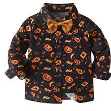 Completo da gentiluomo per bambini in età prescolare, set da 3 pezzi comprendente gilet, camicia stampata e pantaloni, abbigliamento per feste autunnali/invernali e vacanze