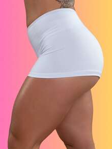 Women's Petticoat Intimate Shorts Second Skin Comfort Shaping Lingerie Short Shorts For Skirts And Dresses Lightweight Fabric RIQ Modas - 白色 - 查看 2