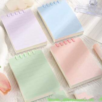 4pcs Cute Mini Flip Notebook, Portable Pocket Memo Pad For Students
