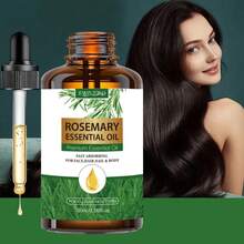 100Ml Rosemary Hair Oil,Rosemary Hair Thickening, Nourishes, Strengthens Hair Roots, Prevents Hair Breakage, Repairs Split, Makes Thicker, Smooth. Suitable For Eyebrows And Eyelashes, Long-Lasting Fragrance, All Hair Types, Create Gorgeous Hair. - 1件 - 查看 9