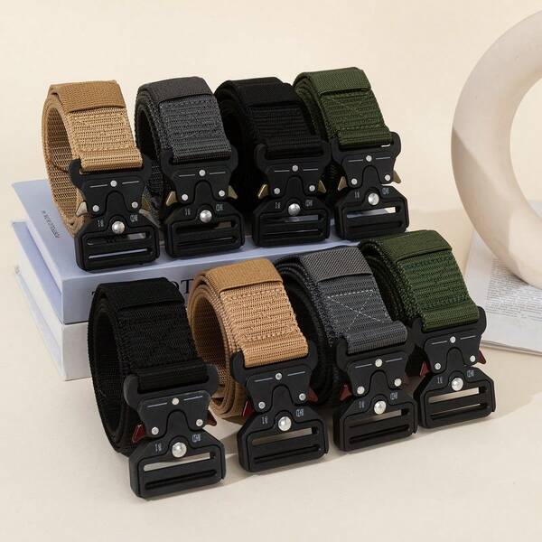 1 Piece Of Men's Casual Functional Sports Belt, Solid Color Personalized Young Fashion Belt, Enhance Confidence And Aura, Suitable For Business Casual, Business, Boyfriend, Husband, Father's Gift, Suitable For Daily Wear, Fashion, Teenagers, Outdoor, Vacation, Sports, Travel, Street, Campus, Clothing Matching Autumn-Winter Accessories,Suitable For Teens, Youth,Men,Casual, Outdoor, Athletic, Vacation, Graduation Gifts, Birthday, Daily Wear