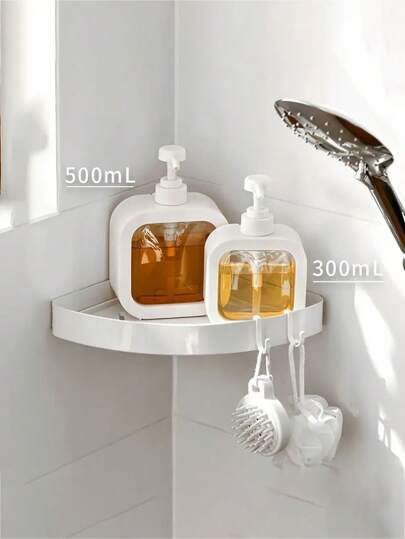 1/2 件大容量塑料液体分配器，可再填充的空瓶，适用于洗衣液、沐浴露、洗洁精，适用于厨房、浴室、皂液器，易于再填充，是返校、圣诞节、万圣节、母亲、朋友、女朋友礼物的必备品