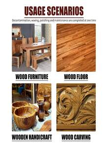 Detergente per pavimenti in legno - Adatto per mobili in legno, pavimenti in legno, intagli in legno e artigianato in legno. Pulisce, condiziona e lucida le superfici in legno.