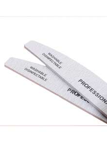 3pcs/5pcs/10pcs/50pcs Professional Nail Files, Grey & White Grit Two-Sided Manicure Buffing Blocks - Multicolor - View 2