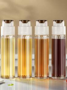 1 Chai dầu thủy tinh, Hộp đựng dầu gia dụng nhà bếp, Bình rót dầu dung tích lớn, Chai đựng gia vị nước sốt/giấm, Lon dầu chống rò rỉ - Nhiều màu - Xem 8