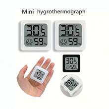 1/2/3件装迷你温湿度计，室内数字温湿度计 - 小巧便携，易于读取，电池供电，测量精准