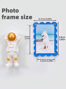 Creative Refrigerator Magnets, Strong Adhesive & Removable, 3-Inch Instant Photo Display Frame, Kitchen & Office Decor, Memo Sticker Without Drilling