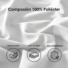 3-Piece Bed Sheet Set, Soft And Comfortable Colorfast Bedding, Suitable For Beds Measuring 90/105/135/150/180/200 Cm, Including Fitted Sheet, 1 Pillowcase And Sheet, For All Seasons - màu đen - Xem 2