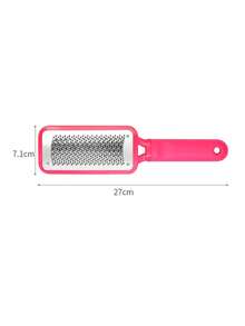 1pc Foot File Set - Stainless Steel + Fine Foot File - Salon Grade Cracked Heel Scrubbing Tool - Dry & Wet Use To Remove Dead Skin, Corns, Calluses - Multicolor - View 7