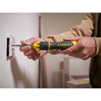 STANLEY Multibit Ratchet Screwdriver &10 Bits (Multi Colour) - (TK26571)