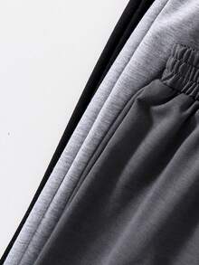 3pcs Solid Color Drawstring Toddler Boys' Sweatpants