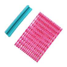 1 Stück handgemachter weicher Ton Buchstaben & Zahlen Stempel, für Ton-Formung, Dekoration, DIY Prägung Buchstaben Stempel Form - Heißes Pink - Übersicht 6