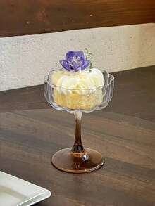 1 chiếc cốc thủy tinh hình hoa sen xanh cao cấp cổ điển, đa năng đựng nước ép, nước lọc, đồ uống, thích hợp cho bữa sáng, trà chiều, tụ họp - Nhiều màu - Xem 19