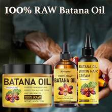 三件套：香蕉油+生物素乳霜+护发油，蕴含生物素和胶原蛋白精华，专业级防断裂和分叉修复，搭配使用效果更佳，可使头发更长、更浓密、更丰盈，适合所有发质和人群。 - 彩色 - 查看 7