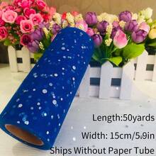 Polka Dot Sequin Mesh Rolls - 10/50 Yards Polka Dot Mesh Netting For Christmas/New Year/Valentine/Wedding/Birthday/Halloween Decoration Tutu Skirts, Gift Wrapping, Party Decor