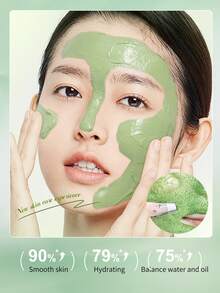 12片复合酸泡泡清洁面膜4g*12，深层补水，高效补水，亮白，紧致，舒缓干燥肌肤，软化，增强皮肤弹性 - 綠色 - 查看 4