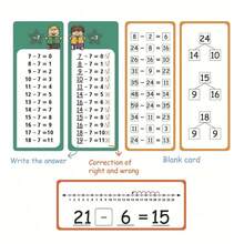 15pcs Reusable 0-12 Multiplication Table Math Learning Cards For Children - Multicolor - View 9