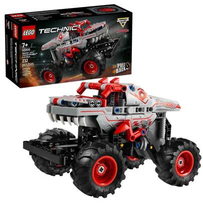 LEGO Technic Monster Jam ThunderROARus Pull-Back Monster Truck Toy - Building Toy For Kids, Boys And Girls, Ages 7+ - Creative Gift Idea For Lovers Of Monster Trucks - 42200